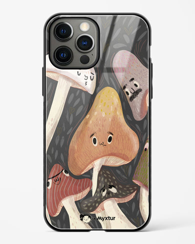 Shroom Smiles [doodleodrama] Glass Case Phone Cover (Apple)