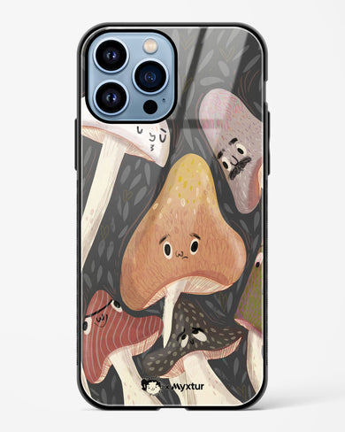 Shroom Smiles [doodleodrama] Glass Case Phone Cover (Apple)