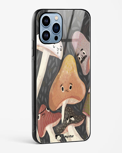 Shroom Smiles [doodleodrama] Glass Case Phone Cover (Apple)