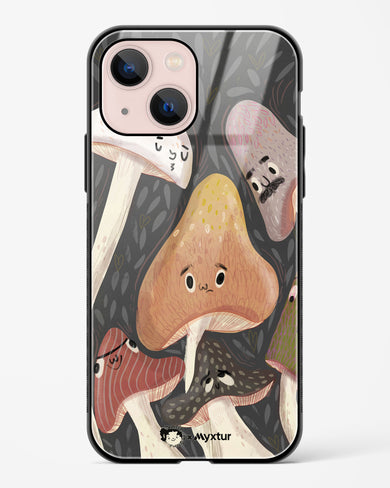 Shroom Smiles [doodleodrama] Glass Case Phone Cover (Apple)