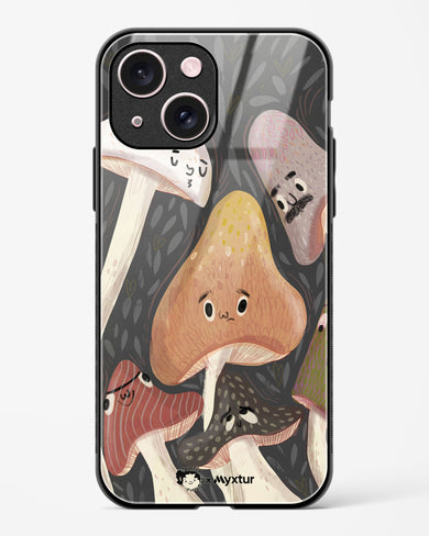 Shroom Smiles [doodleodrama] Glass Case Phone Cover (Apple)