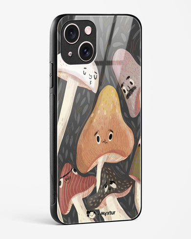 Shroom Smiles [doodleodrama] Glass Case Phone Cover (Apple)