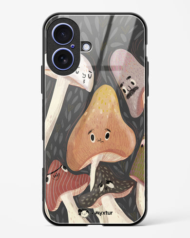 Shroom Smiles [doodleodrama] Glass Case Phone Cover (Apple)