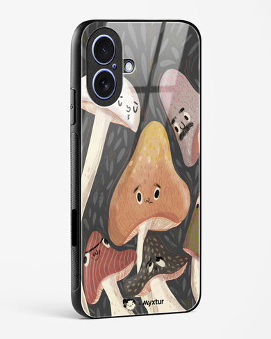 Shroom Smiles [doodleodrama] Glass Case Phone Cover (Apple)