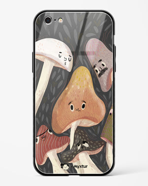 Shroom Smiles [doodleodrama] Glass Case Phone Cover (Apple)