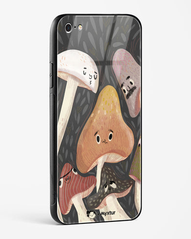 Shroom Smiles [doodleodrama] Glass Case Phone Cover (Apple)