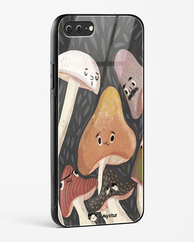 Shroom Smiles [doodleodrama] Glass Case Phone Cover (Apple)