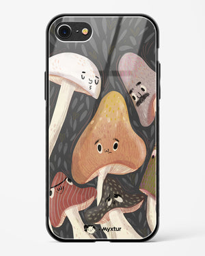 Shroom Smiles [doodleodrama] Glass Case Phone Cover (Apple)