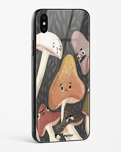 Shroom Smiles [doodleodrama] Glass Case Phone Cover (Apple)