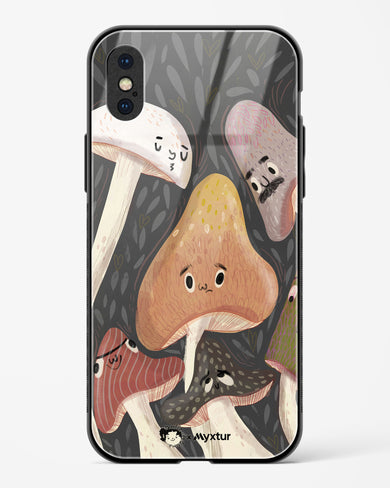 Shroom Smiles [doodleodrama] Glass Case Phone Cover (Apple)