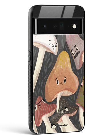 Shroom Smiles [doodleodrama] Glass Case Phone Cover (Google)