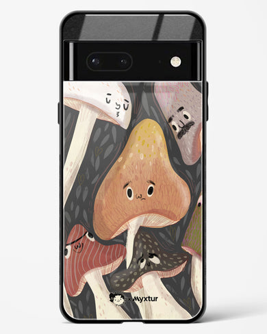 Shroom Smiles [doodleodrama] Glass Case Phone Cover (Google)