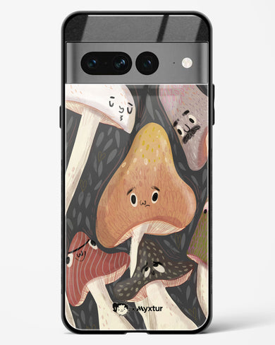 Shroom Smiles [doodleodrama] Glass Case Phone Cover (Google)