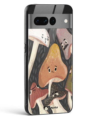 Shroom Smiles [doodleodrama] Glass Case Phone Cover (Google)