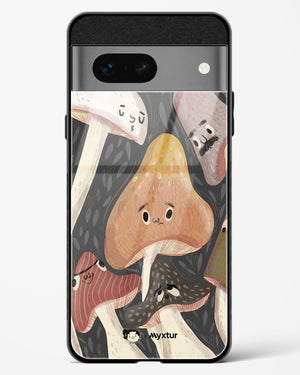 Shroom Smiles [doodleodrama] Glass Case Phone Cover (Google)