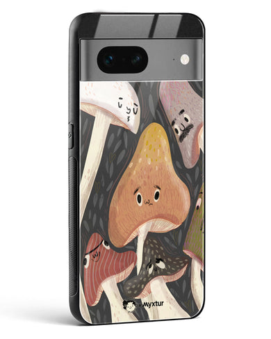 Shroom Smiles [doodleodrama] Glass Case Phone Cover (Google)