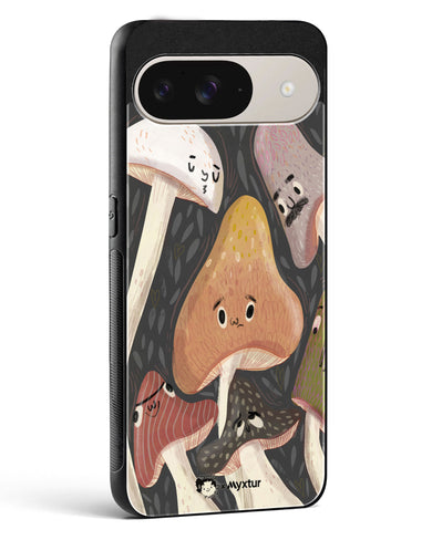 Shroom Smiles [doodleodrama] Glass Case Phone Cover (Google)