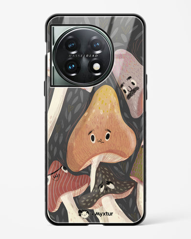 Shroom Smiles [doodleodrama] Glass Case Phone Cover (OnePlus)