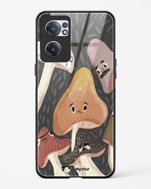 Shroom Smiles [doodleodrama] Glass Case Phone Cover (OnePlus)