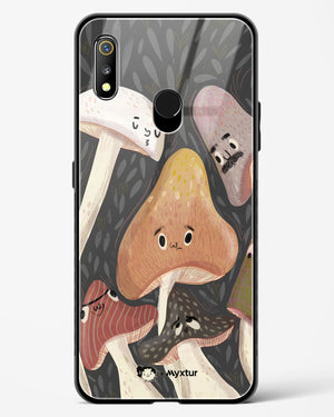Shroom Smiles [doodleodrama] Glass Case Phone Cover (Realme)