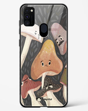 Shroom Smiles [doodleodrama] Glass Case Phone Cover (Samsung)