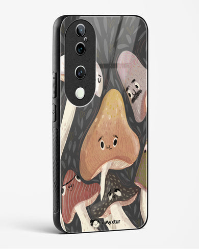 Shroom Smiles [doodleodrama] Glass Case Phone Cover (Vivo)