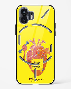 Work in Progress [doodleodrama] Glass Case Phone Cover (Nothing)