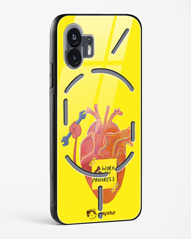 Work in Progress [doodleodrama] Glass Case Phone Cover (Nothing)