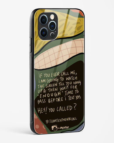 Team Text [doodleodrama] Glass Case Phone Cover (Apple)