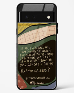 Team Text [doodleodrama] Glass Case Phone Cover (Google)