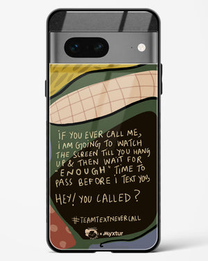 Team Text [doodleodrama] Glass Case Phone Cover (Google)