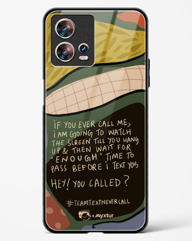 Team Text [doodleodrama] Glass Case Phone Cover-(Motorola)