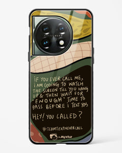Team Text [doodleodrama] Glass Case Phone Cover (OnePlus)