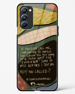 Team Text [Doodle Drama] Glass Case Phone Cover (Oppo)