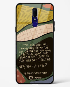 Team Text [Doodle Drama] Glass Case Phone Cover (Oppo)