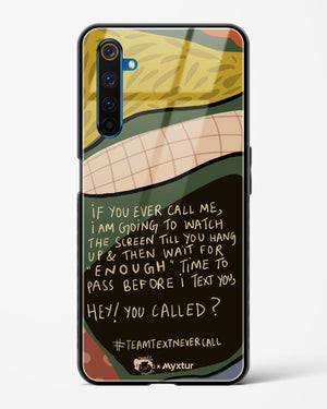Team Text [doodleodrama] Glass Case Phone Cover-(Realme)