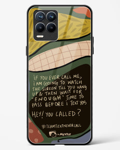Team Text [doodleodrama] Glass Case Phone Cover (Realme)