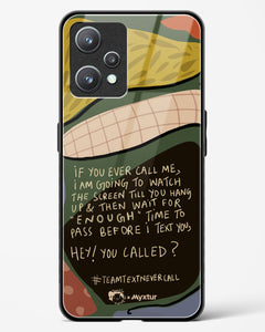 Team Text [Doodle Drama] Glass Case Phone Cover (Realme)