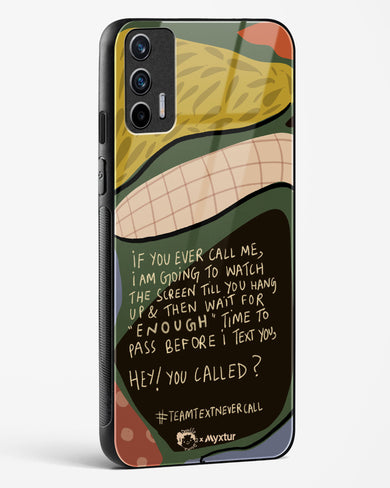 Team Text [doodleodrama] Glass Case Phone Cover (Realme)