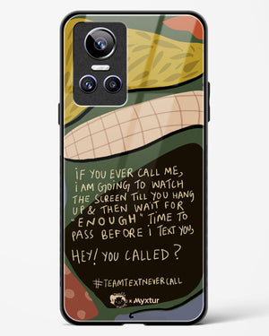 Team Text [doodleodrama] Glass Case Phone Cover-(Realme)