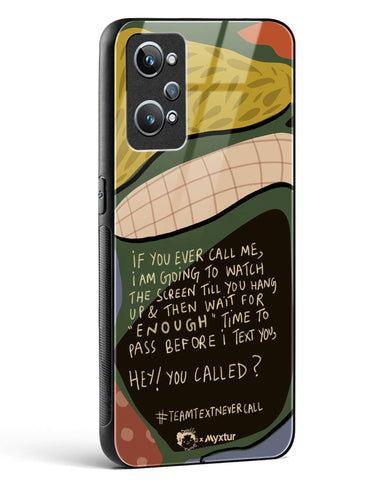 Team Text [doodleodrama] Glass Case Phone Cover-(Realme)