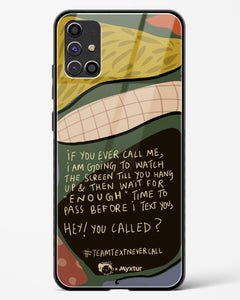 Team Text [doodleodrama] Glass Case Phone Cover (Samsung)