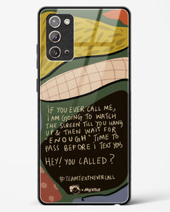 Team Text [Doodle Drama] Glass Case Phone Cover (Samsung)