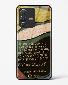 Team Text [Doodle Drama] Glass Case Phone Cover (Vivo)