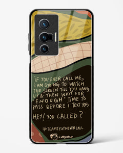 Team Text [Doodle Drama] Glass Case Phone Cover (Vivo)