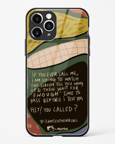 Team Text [doodleodrama] Glass Case Phone Cover (Apple)