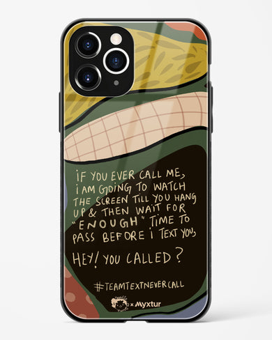 Team Text [doodleodrama] Glass Case Phone Cover (Apple)