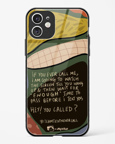 Team Text [doodleodrama] Glass Case Phone Cover (Apple)