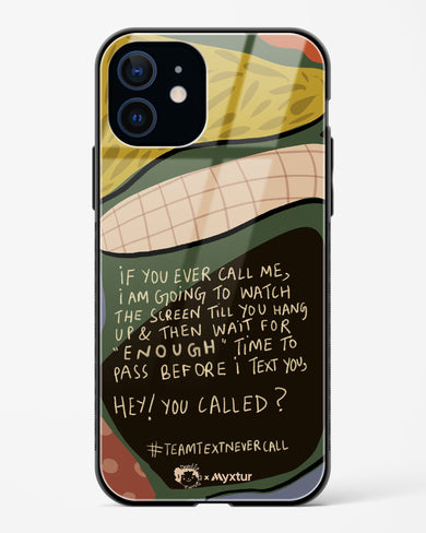 Team Text [doodleodrama] Glass Case Phone Cover (Apple)