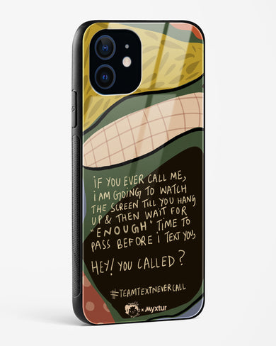 Team Text [doodleodrama] Glass Case Phone Cover (Apple)